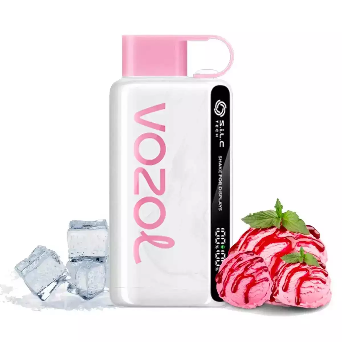 Vozol 12000 Strawberry Ice Cream - Görsel 1