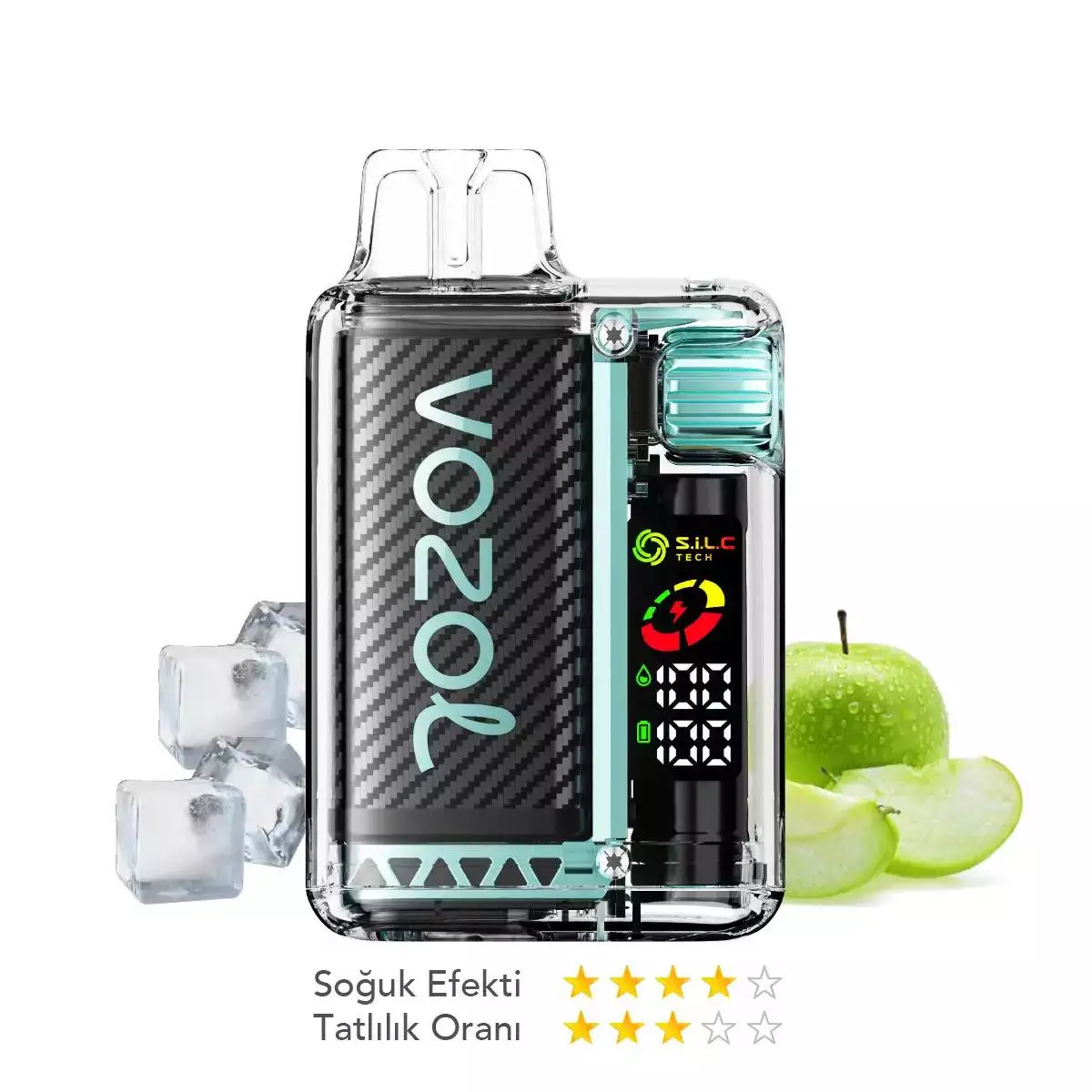 Vozol Vista 20000 Sour Apple - Görsel 1