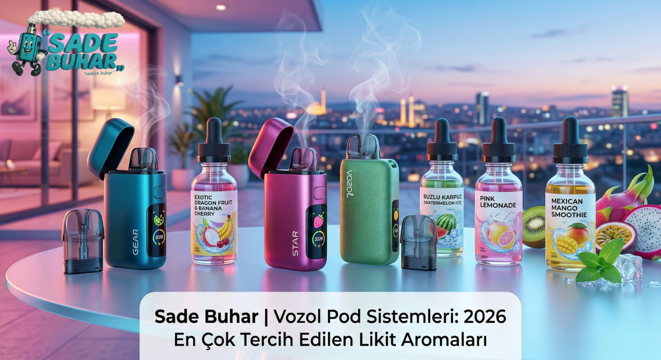 Vozol Pod Sistemleri ile En Çok Tercih Edilen Likit Aromaları Güncel Rehber 2026
