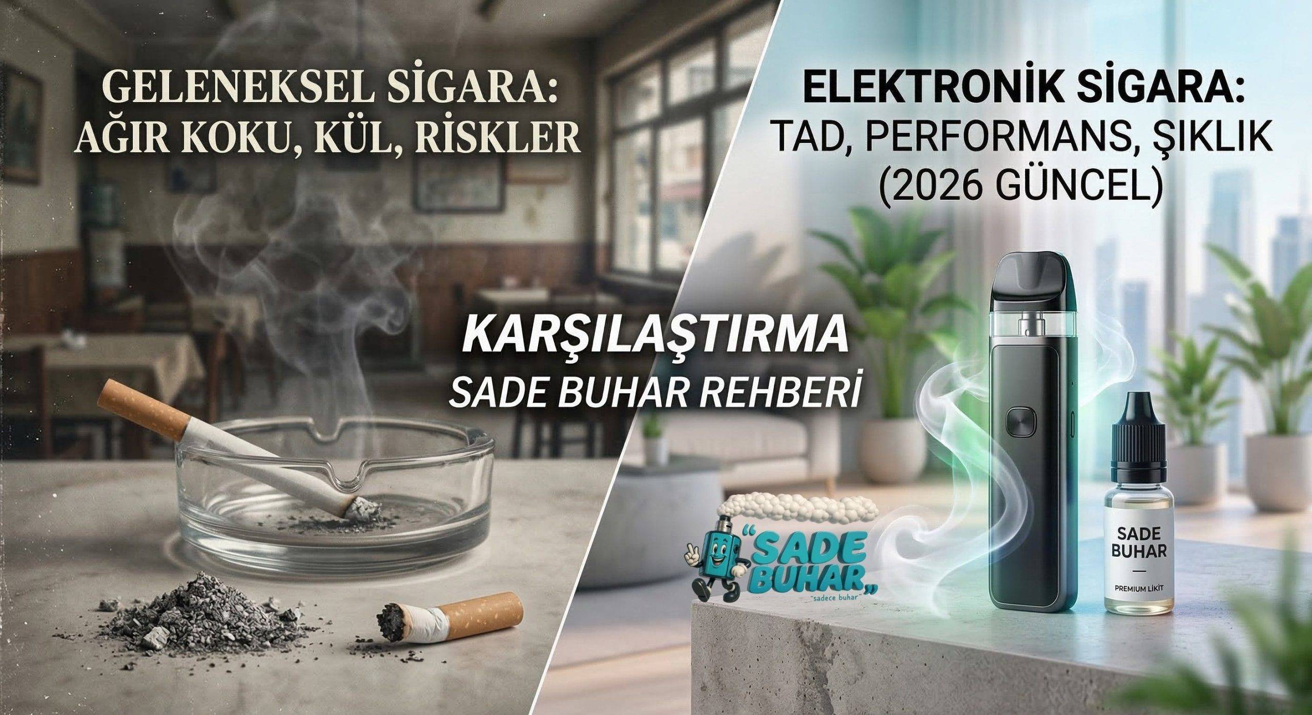 Elektronik Sigara ve Geleneksel Sigara: 2026’da Farklar, Tat ve Performans Dünyası