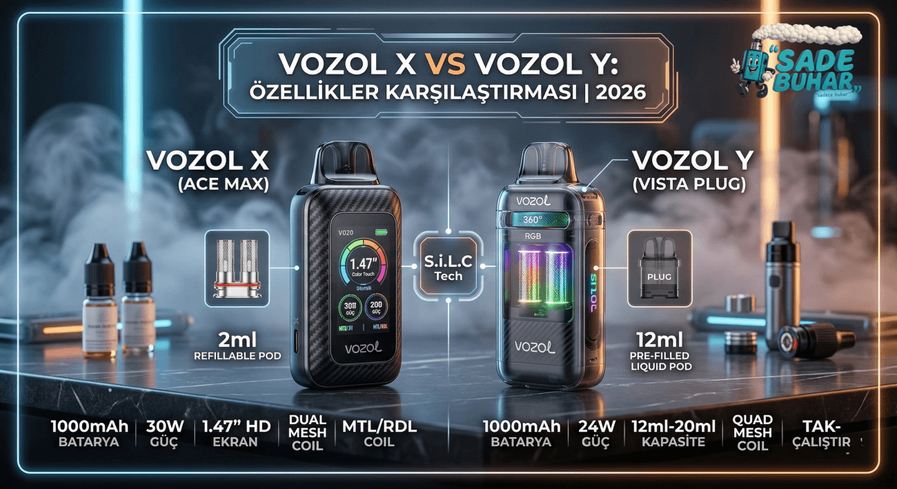 Vozol X ve Y Pod Sistemlerinin Özelliklerini Karşılaştırdık Güncel 2026