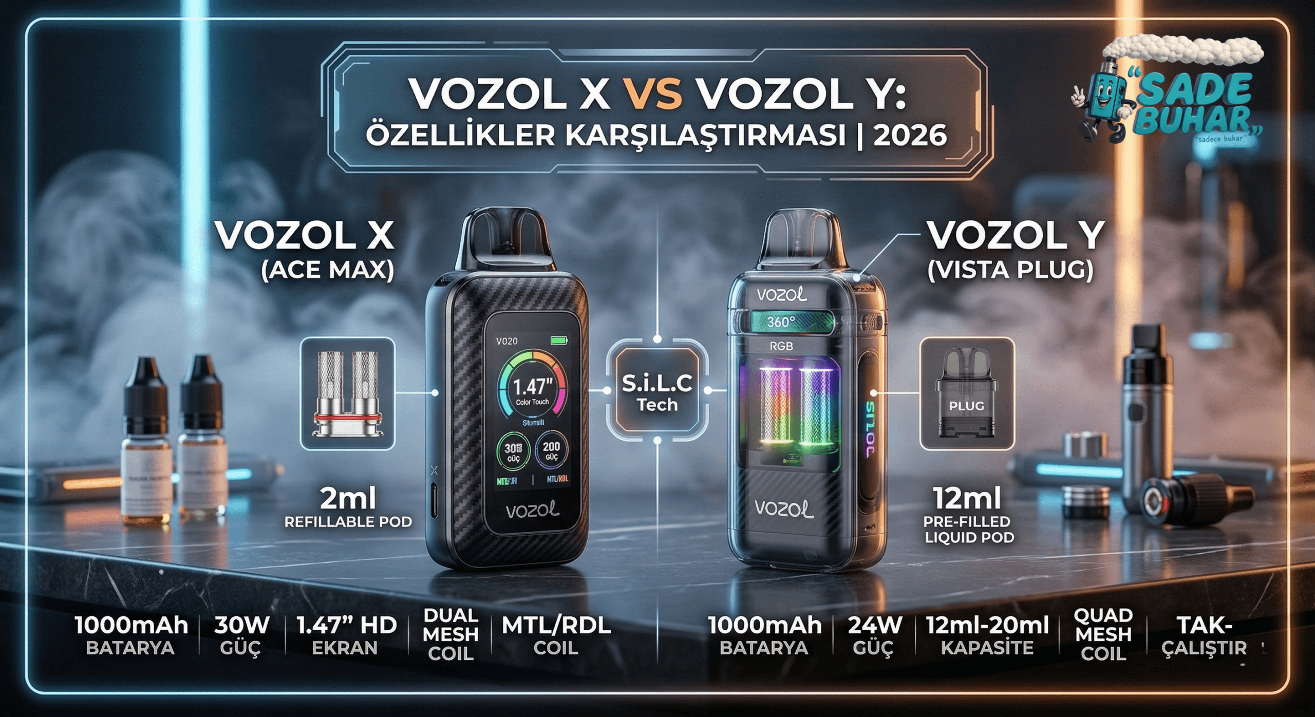 Vozol X ve Y Pod Sistemlerinin Özelliklerini Karşılaştırdık Güncel 2026