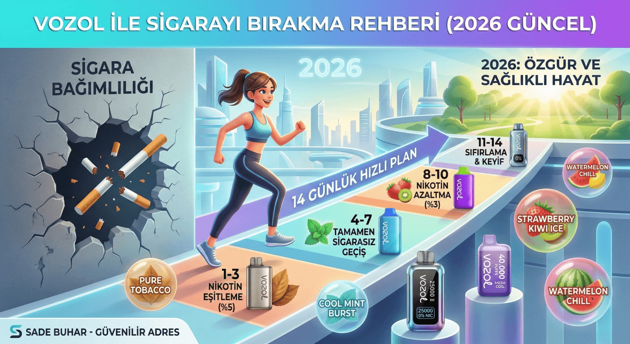 Vozol Elektronik Sigara Modelleri ile Sigarayı Hızlı Bırakma Rehberi Güncel 2026