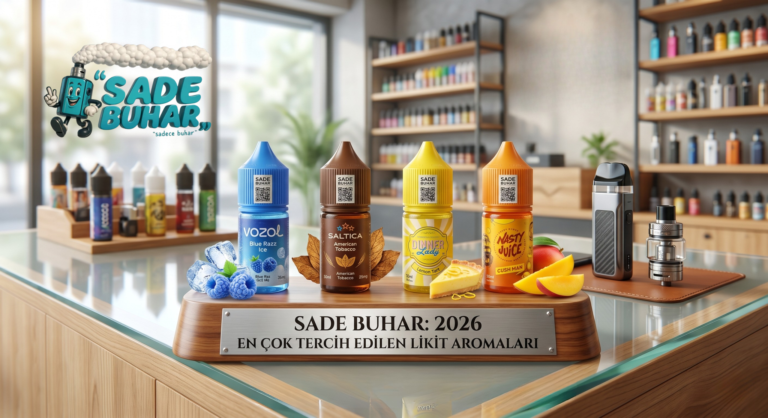 Sade Buhar Özel: 2026 En Çok Tercih Edilen Likit Aromaları