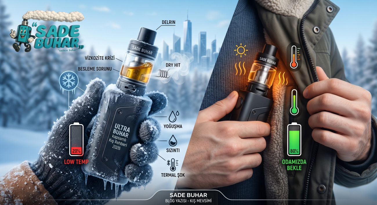 Kış Aylarında Elektronik Sigara Kullanımı: Soğuk Havanın Likit ve Pile Etkisi 2026